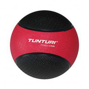 Tunturi Medicine ball 3 kg rood/zwart